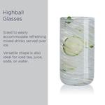 Набор стаканов для бокалов Mikasa Color Swirl Grey, 4 предмета, серый - фото 3