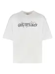 Футболка с принтом логотипа OFF-WHITE, белый - фото