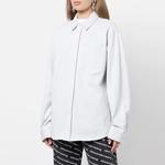 Длинный рукав Хлопковая рубашка Alexander Wang, белый - фото 4