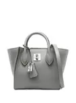 Сумка-тоут с подвеской Ermanno Scervino, серый - фото