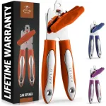 Прочная открывалка для консервов с широкой рукояткой и гладкими краями, 2 в 1 Zulay Kitchen, Cinnamon - фото 7