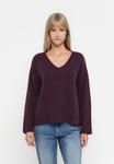 Джемпер ONLY ONLWHITNEY V NECK , Mauve Wine/Bordeaux - фото