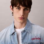 Calvin Klein Джинсовая куртка мужская, X6H-Denim Light Blue - фото 11