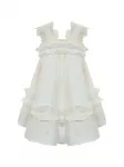 Платье с оборками Lapin House, белый - фото