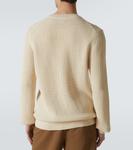 Хлопковый свитер Sunspel, экрю - фото 4