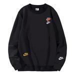 Толстовка Men's Nike Embroidered Round Neck Pullover Autumn Black, черный - фото