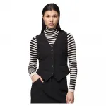 Жилет Pieces Bossy, черный - фото