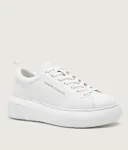 Кожаные кроссовки Armani Exchange, белый - фото