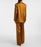 Блейзер свободного кроя из шелкового атласа The Sei, Umber - фото 3