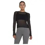 Лонгслив Noisy May Judith Mesh, черный - фото