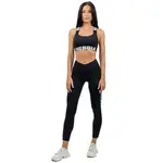 Леггинсы Nebbia Side Stripe Iconic high waist, черный - фото