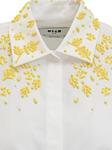 Вышитая рубашка MSGM, белый - фото 3