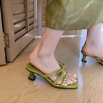 Шлепанцы женские Yeezyy Reezy, зеленый - фото 9