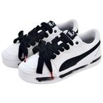 PUMA Skye Low top женские скейтборд кроссовки белые черные - фото 4