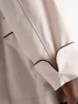 Халат с накладными карманами Prada, нейтральный - фото 5