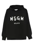 Толстовка с логотипом MSGM, черный - фото