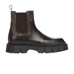 Ботинки Fendi Leather Ankle Boot, Black Brown - фото