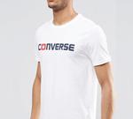 Футболка men's pure cotton alphabet short sleeve white Converse, белый - фото 3
