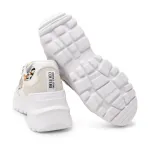 Кроссовки с добавлением кожи Versace, белый - фото 4