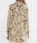 Льняная рубашка Oversize fit Riani, бежевый - фото 4