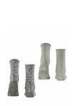 Носки Esprit Flower Lines 2-Pack, Sortiment/Dark Grey - фото 2