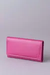 Большой кожаный кошелек Lakeland Leather, розовый - фото