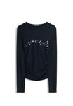 Топ Bershka PRINTED, Royal Blue - фото 3