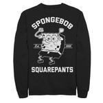 Мужской свитшот Nickelodeon SpongeBob SquarePants Excited Founded 99 Licensed Character, черный - фото