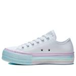 Кроссовки chuck taylor all star lift low 'white lilac blue' Converse, белый - фото
