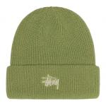 Простая манжетная шапка Stussy, зеленый - фото
