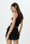 Юбка Stradivarius RUFFLED, Black - фото 3