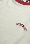 Футболка Superdry & Co ESSENTIAL LOGO RAGLAN, D Bone White Bordeaux Red/Red - фото 5