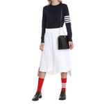 Ребристый джемпер с круглым вырезом THOM BROWNE, серый - фото 6