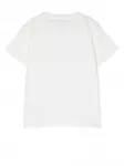 Футболка с логотипом и блестками Balmain Kids, белый - фото 2