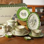 Modengzhufu Xiaocanglan подглазурный керамический набор 21 предмет на 4 персоны - фото 3