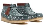 Оригинальные ботинки Wallabee Green Paisley Clarks - фото 3