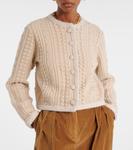 Кардиган Stef из смесовой шерсти Altuzarra, Tapioca - фото 6