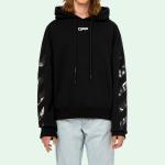 Толстовка men's caravaggio back printing black Off-White, черный - фото 2