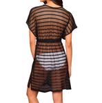 Полосатая туника Cover Up в черный горошек Dotti - фото 2