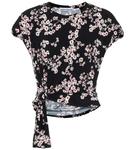 Цветочный топ Rabanne, Black Sakura - фото