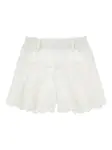 Шорты с люверсами Monnalisa, белый - фото