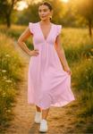 Платье Reichstadt Maxi dress, Pink - фото 5