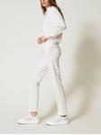 Трикотажные брюки TWINSET, белый - фото 5
