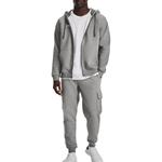 Толстовка under armor rival fleece hooded jacket 'heather grey' Under Armour, серый - фото 3