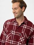 Рубашка обычного кроя на пуговицах Moxx Paris Arthur, бордовый - фото 3