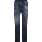 Джинсы с эффектом краски и потертостями DSQUARED 2, синий - фото