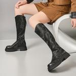 Высокие сапоги женские черные EBLAN - фото 5