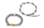 OMTO Браслет Titanium Steel Cuban Chain Unisex Silver - фото 11