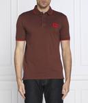 Платье-Рубашка поло Slim fit Hugo, коричневый - фото