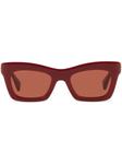 Gucci Eyewear солнцезащитные очки Script, красный - фото
